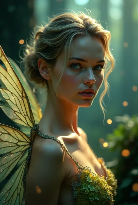  Real face of model Candice Swanepoel with fairy theme
