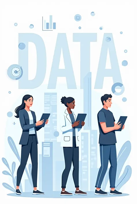 I want an image for a linkedin post that js about the topic- Data. Please cab you genrate an image now which shows careers related to data. An informative picture