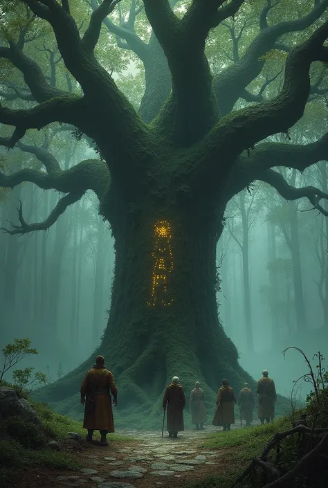 they stumbled upon an ancient, enchanted tree.