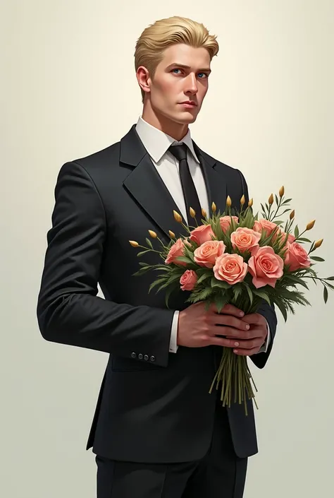  Erwin Smith dressing suit carring flowers