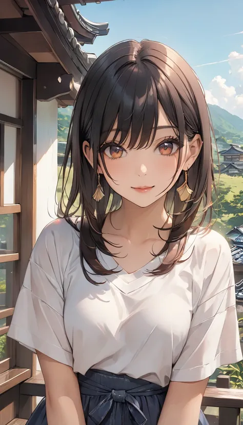 (Highest quality, 4K, 8k, High resolution, masterpiece:1.2), Very detailed, Picturesque, Anime style photo, Photo Anime:1.37)、A beautiful Japanese woman