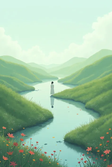 LArc～in～Ciel&#39;s songs「flower」I created a landscape-like illustration based on the lyrics of the song.