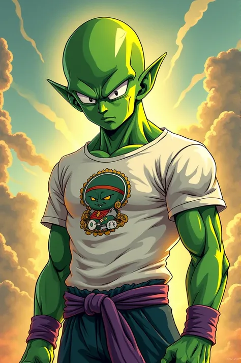 Piccolo with a t-shirt and anime version 