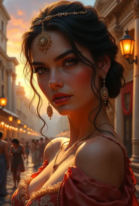 araffe,Ancient Rome,seductive meretrix,beautiful detailed eyes,beautiful detailed lips,extremely detailed eyes and face,longeyelashes,plaster carving,dramatic lighting,highly detailed,baroque style,vivid colors,marble materials,classic sculpture,soft focus...