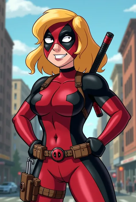 Lois griffin in Deadpool suit