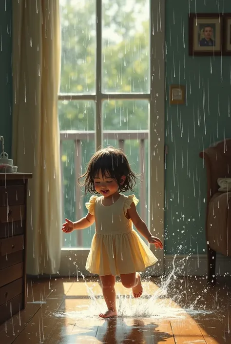 Do you remember, when you were small and it rained, you would insist on going out. I would try to stop you, but you would remain lost in your fun.