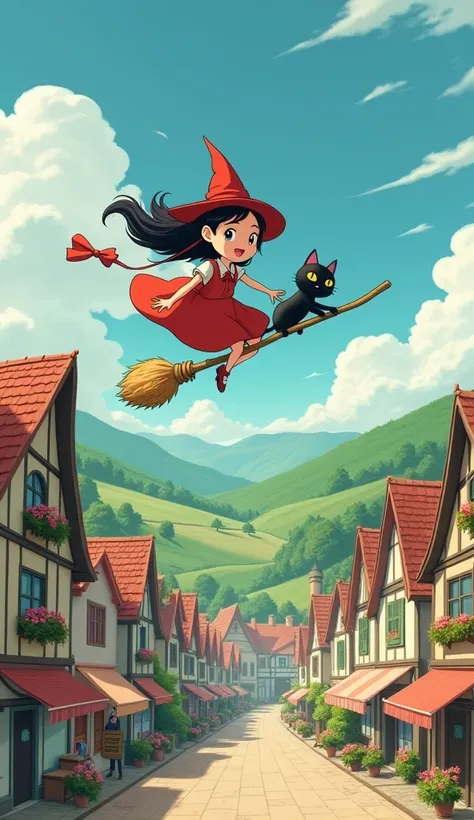 Kiki&#39;s Delivery Service style,Ghibli style,