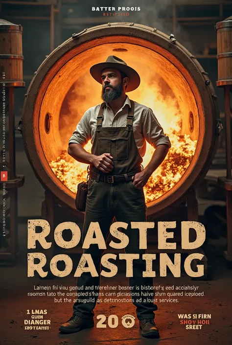 a flyer about my barrel roasting venture