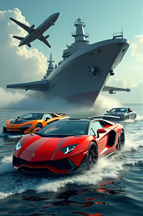 lamborghini+ship,audi+submarine,near+Aeroplane 