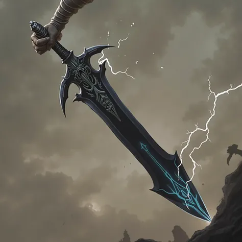 Leviathan Fang Sword with Storm Affinity