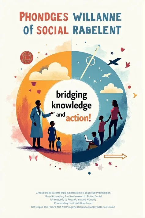 ### Center-Focused Drawing Concept:

1. **Central Title**: At the top, write **"Understanding Society, Shaping Futures!"** in bold, eye-catching letters.

2. **Central Image**:
   - Draw a large **circle** in the center, divided into two halves.
   - On th...