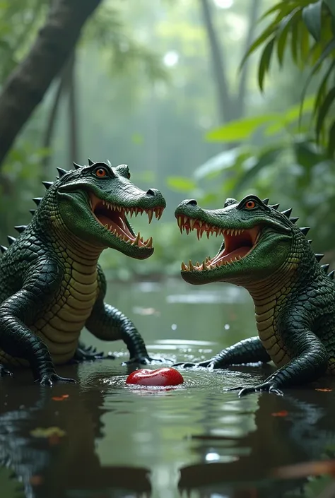   crocodile is talking to crocodile about eating monkeys heart 