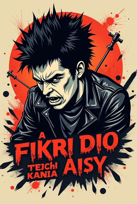 A logo with a Punk Rock theme for someone named Fikri Dio Aisy