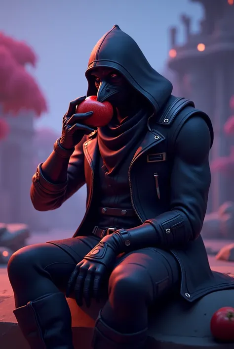 Team leader raven fortnite eating an apple 