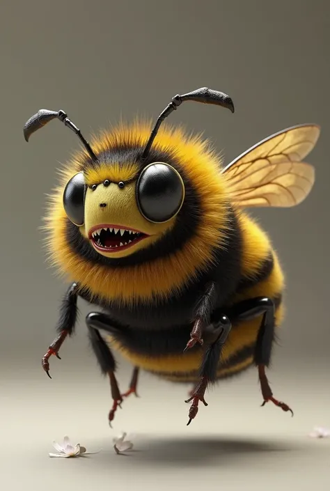 a little evil bee that looks lifelike let it be a little cute too more evil 