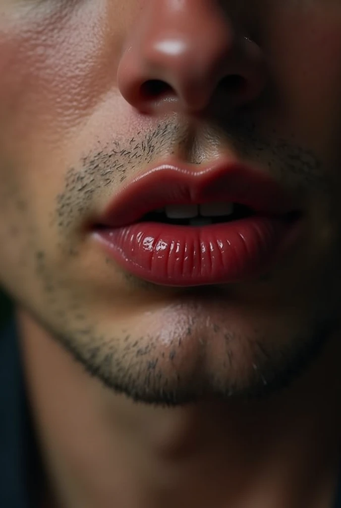 A sexy man lips