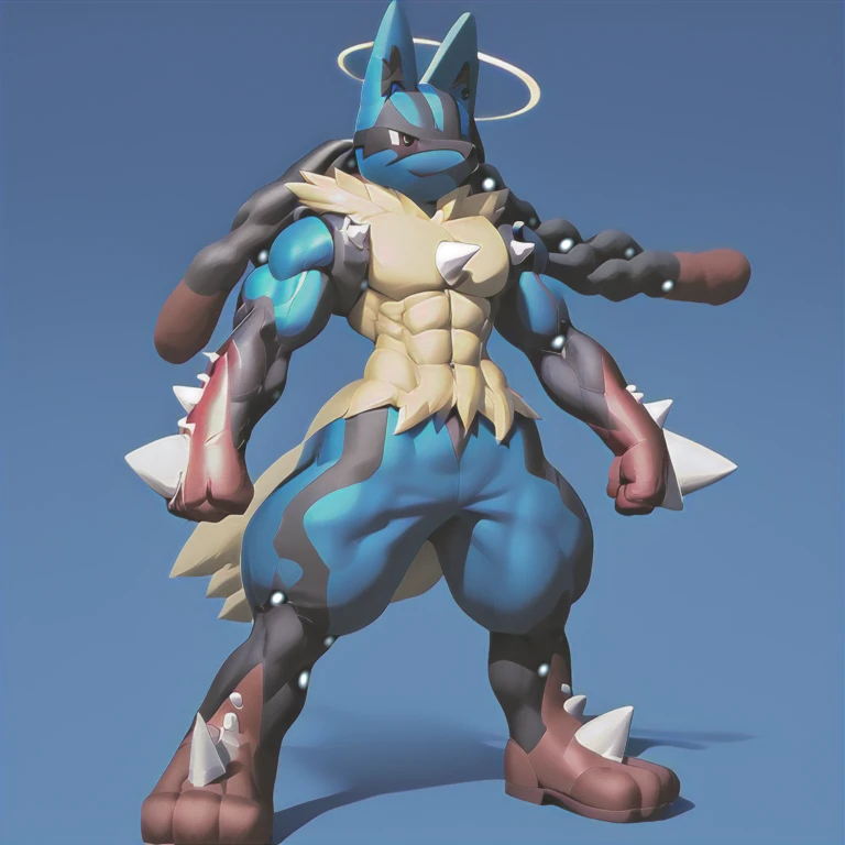 
(masterpiece. official art. 8k. best quality. detailed full body. full body.)

(situation 1 : dominating Mega_Lucario. Mega_Lucario is over 1000 meters long. focus GIANT mechanical Muscular Mega_Lucario is trampling the city. Looking down. macro. stomp. L...