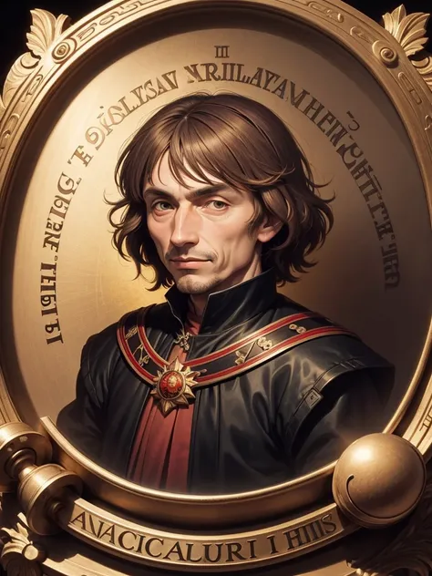 a caricature of Nicolaus Copernicus