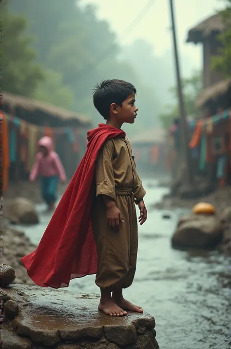 In a small village there lived a boy named Ahmed who always listened to stories of superheroes and wanted to be like them. One day a river bridge broke due to rain in the village, and the children were trapped. Ahmed showed courage, collected the ropes and...