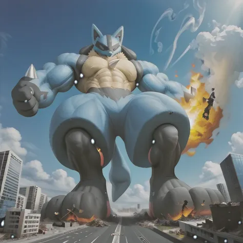 (masterpiece. official art. 8k. best quality. detailed full body. full body.)

(situation 1 : dominating lucario. over 1000 mete...