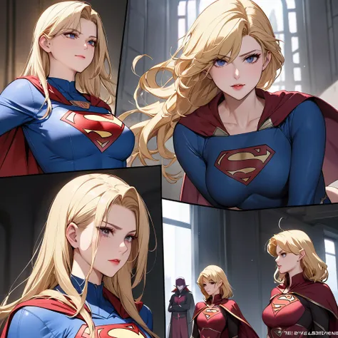 ((best quality)), ((masterpiece)), (detailed), （perfect face）、the woman is seras ashleyne, a supergirl and high elf with medium-...