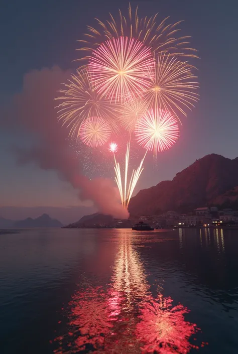 Paleto Bay avec la maps GTA 5 Dans cette ambiance côtière intime, les feux dartifice éclatent lentement au-dessus de la mer, éclairant la petite ville et les montagnes. Les gerbes lumineuses se reflètent dans l’eau calme, tandis que des feux en forme de pa...