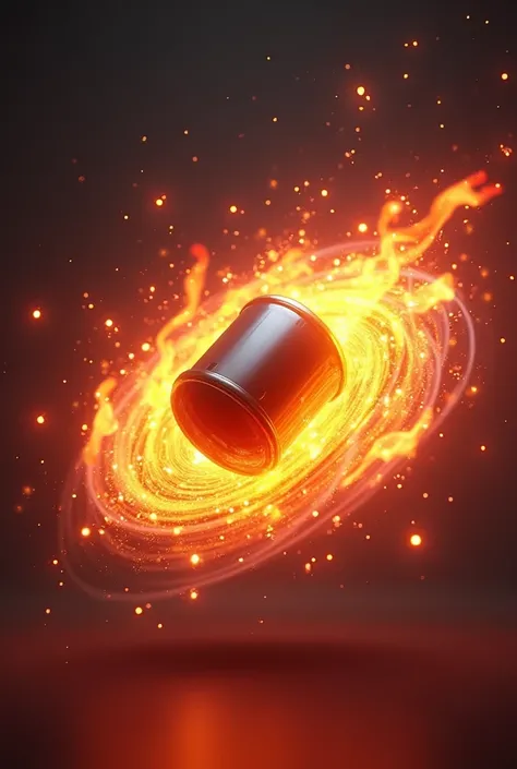 create a 3d image written: Spin the Gachaaaa with fire around it, very flashy