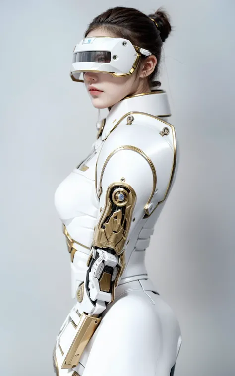 Futuristic high-tech style，,Fairy Skin,(every time :1.2),eternal,Very detailed,actual,high quality,Light,Light线追踪,Ultra HD,Upper Body, Future Iron Man Mech，shooting，Battery，Transmitter，Large caliber artillery，Rostlan 8K，Armored Girl,Wearing a cyberpunk tec...