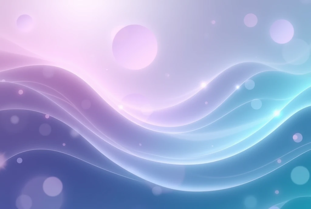 Shiny blue wavy background,Abstract digital background featuring smooth, curved lines and circular shapes in gradients of purple and teal. The design incorporates soft, circular patterns and subtle light effects, creating a sense of depth and movement.