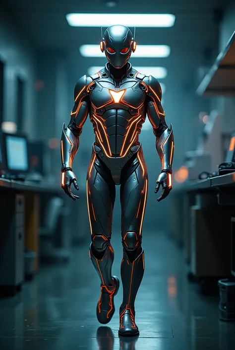 A prototype flash suit 