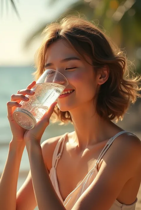 Drinking water helps reduce body temperature 