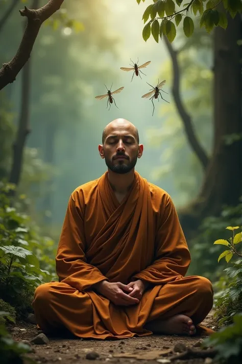 High-profile monk bitten by mosquitos while meditation