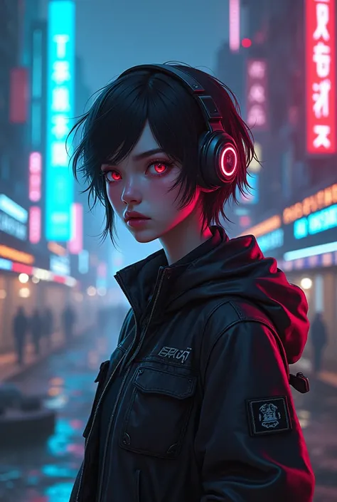 cyberpunk, dystopia, gamer, look so cool, Animetic