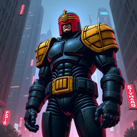 Cartoon Judge Dredd

