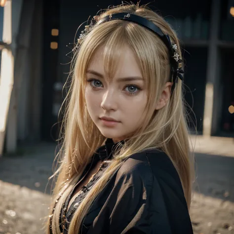 Marie Rose, anime girl with blonde hair and hair ornament, artwork in the style of guweiz, photorealistic anime girl render, photorealistic anime, Hyper realistic anime, Anime. Soft lighting, soft portrait shot 8 k, Realistic anime art style, 3 d anime rea...