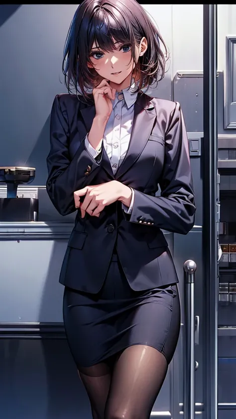 (masterpiece), ((highest quality)), (masterpiece,highest quality,Official Art,Highly detailed CG Unity 8k wallpaper), , photograph, An elegant, upper-class, elite secretary in a business shirt, Working in the office,Wear a strict business suit, Wearing pan...