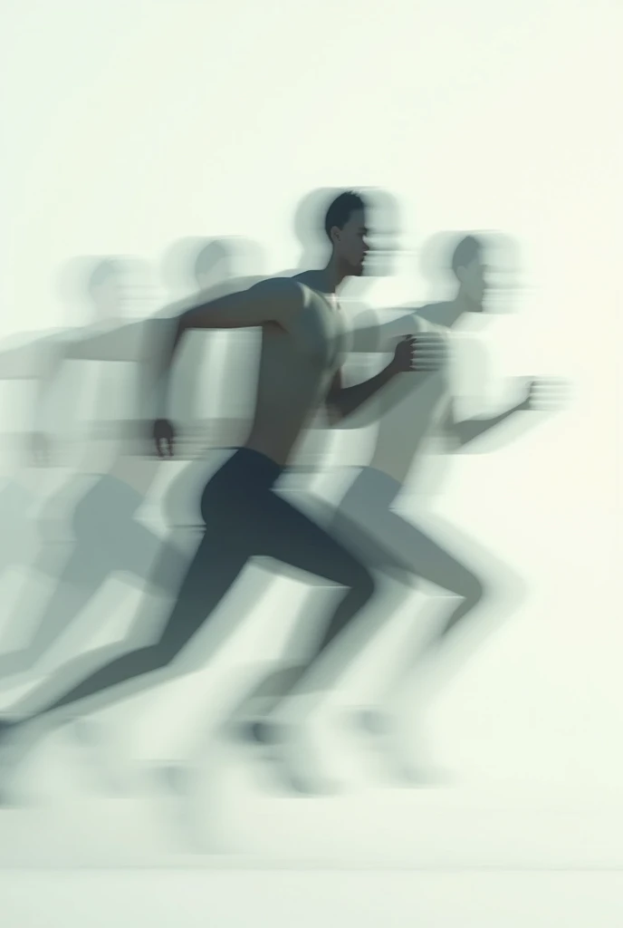 Multi exposure, Motion Trail of a man running