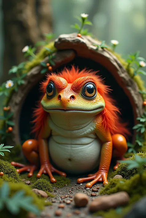 Red-haired toad