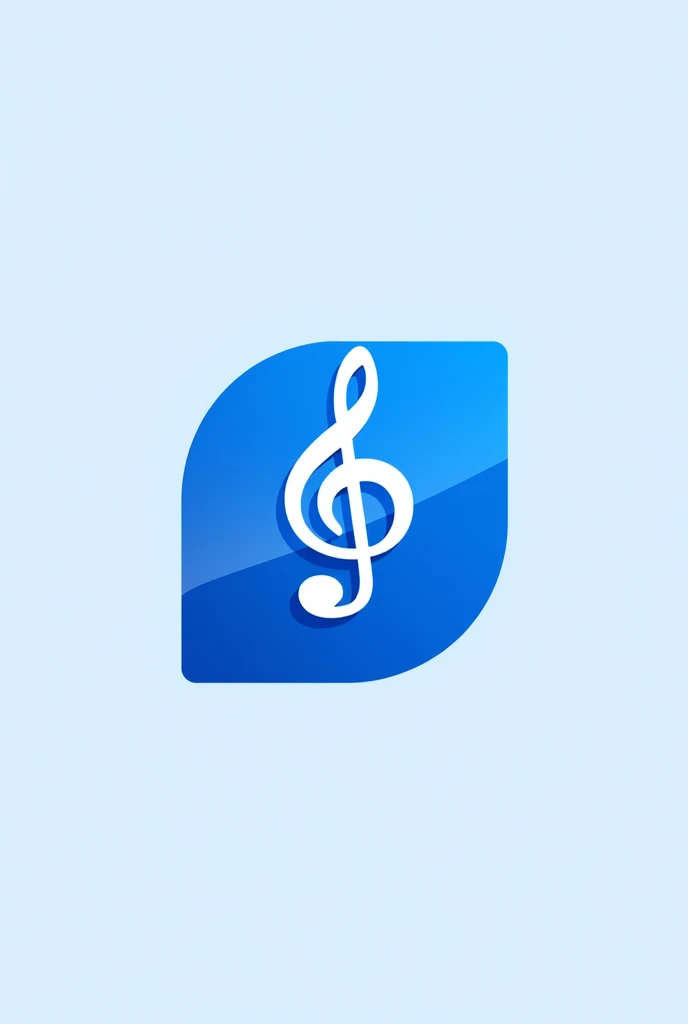 
make a logo for a music website in blue color