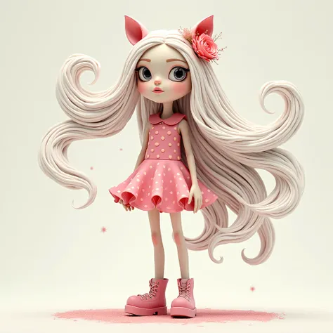 (best quality, high resolution, Ultra-clear), (magical sweet girl:1.2). standing, (full view:1.1), (long legs:1.1), shoes, magic style, standing, long neck, Big head, (exaggerated hair:1.1), (fluffy hair:1.1), (extended hair:1.2), small freckles, exaggerat...