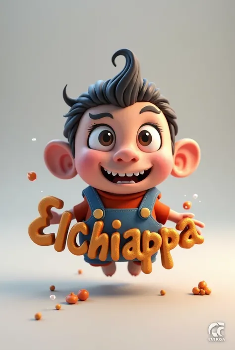 Logo related to the name "ElChiappa" in 3d format 