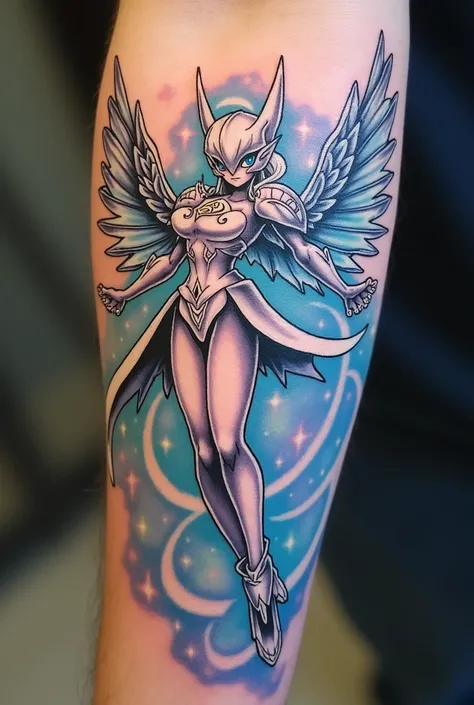 AngeWomon fan art tattoo for forearm 