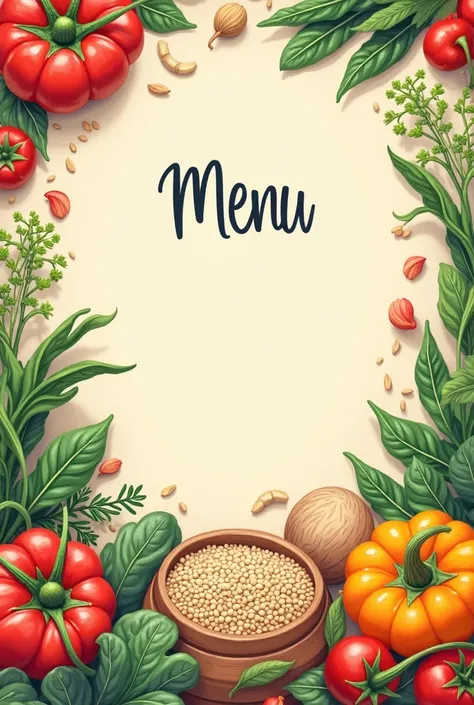 cover for menu with text Recipes for every day for comfortable digestion