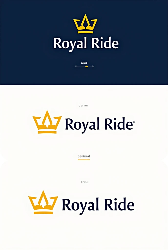 "Royal Ride Transport" with the tagline "Your Safe Ride" convey professionalism, reliability, and luxury.


*Logo Design Concept:*

To reflect your company name and tagline, I suggest:


_Color Scheme:_

1. Primary color: Navy blue (#032B44)
2. Secondary c...