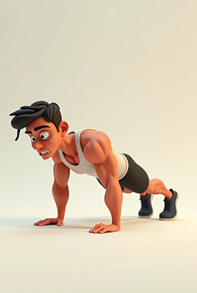 Animated pushup exercise image 
