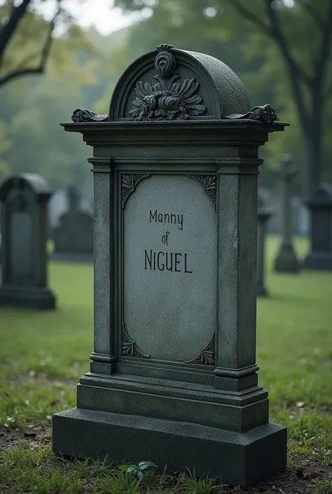 A grave that says" Yro Miguel died on 2024 due to kilig na kilig"