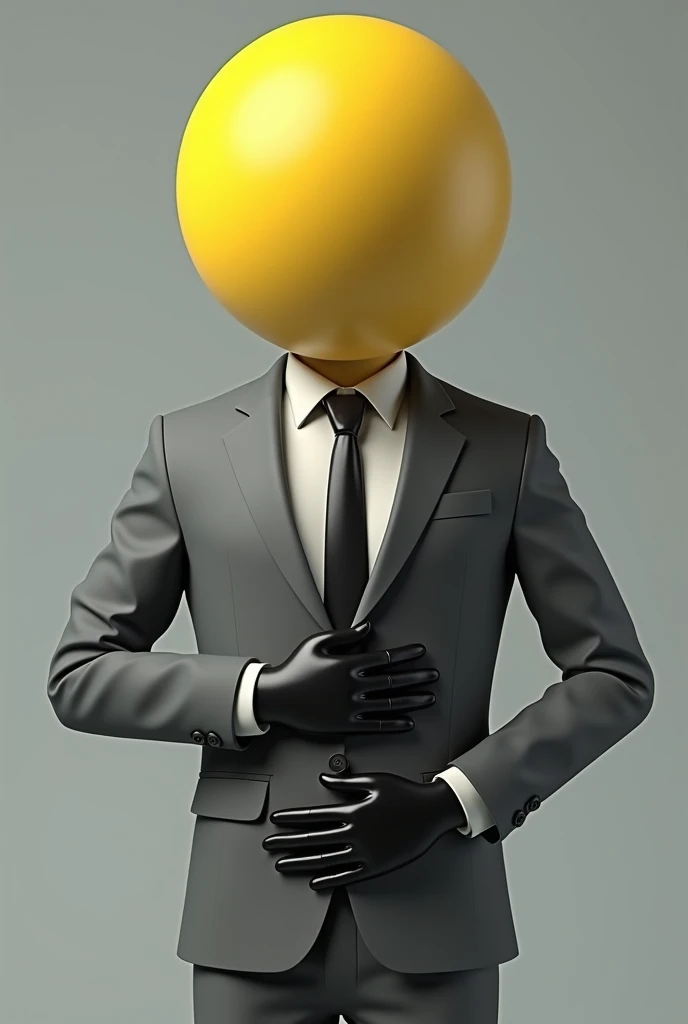 Man tie yellow ball head grayy suit black glove a have stomach pain in wafer sick face


3D Rendering, 