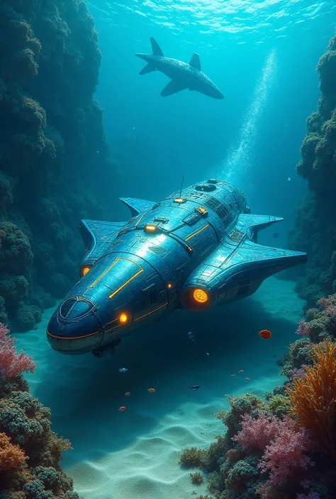 A spaceship in the sea