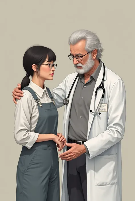 Make a pic like im with her and im blessing her you know passing on my things idk do something she wears specs and make it look like she’s in grey overall and doc white coat with doc sumbs tag on it blessing I mean keeping my hand at her head