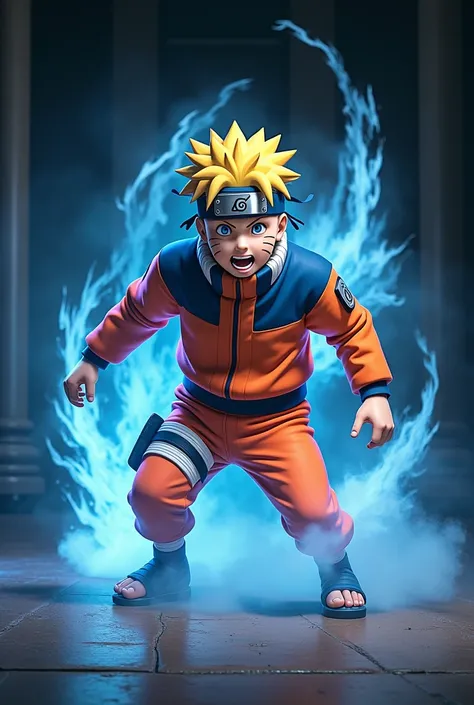 Naruto. Morphing from Projection Mapping to real body